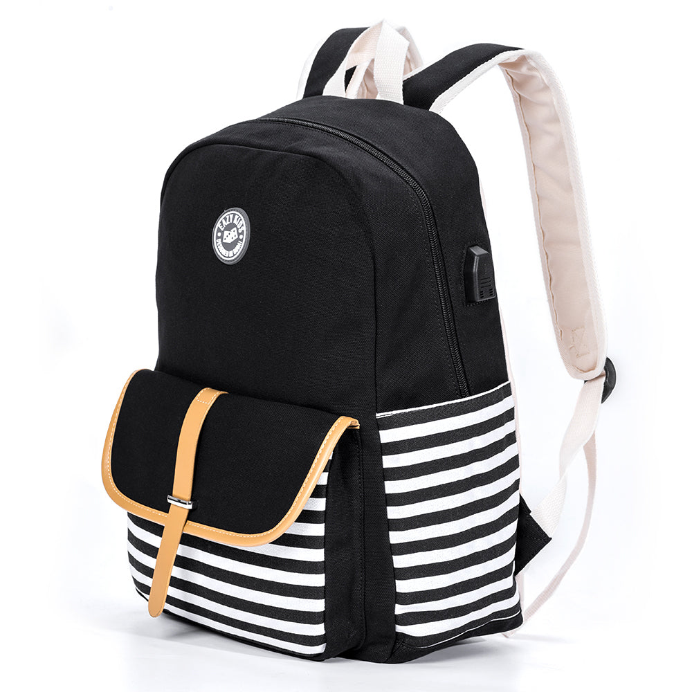 Classic School Bag-Black