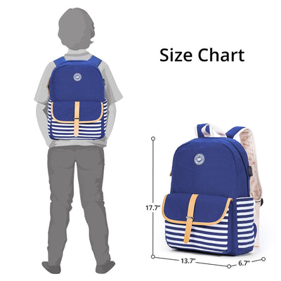 Classic School Bag-Blue