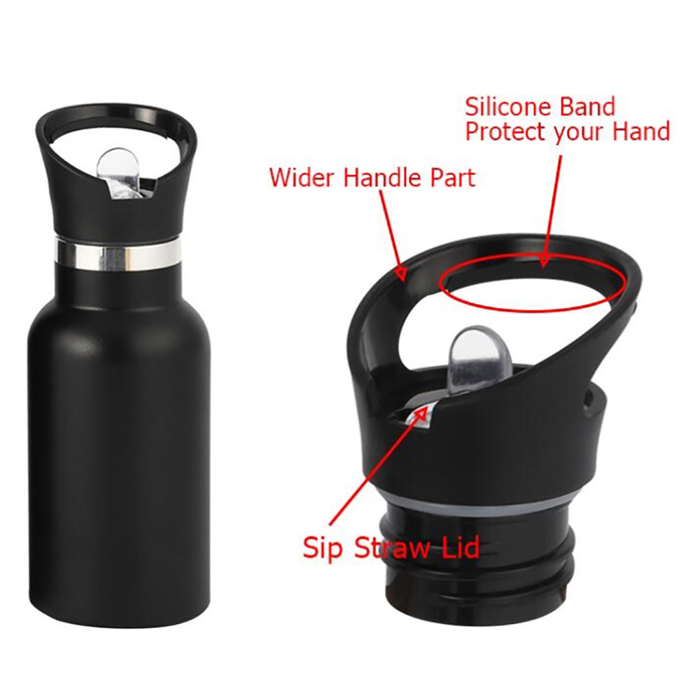 Stainless Steel Water Bottle 500ml - Black