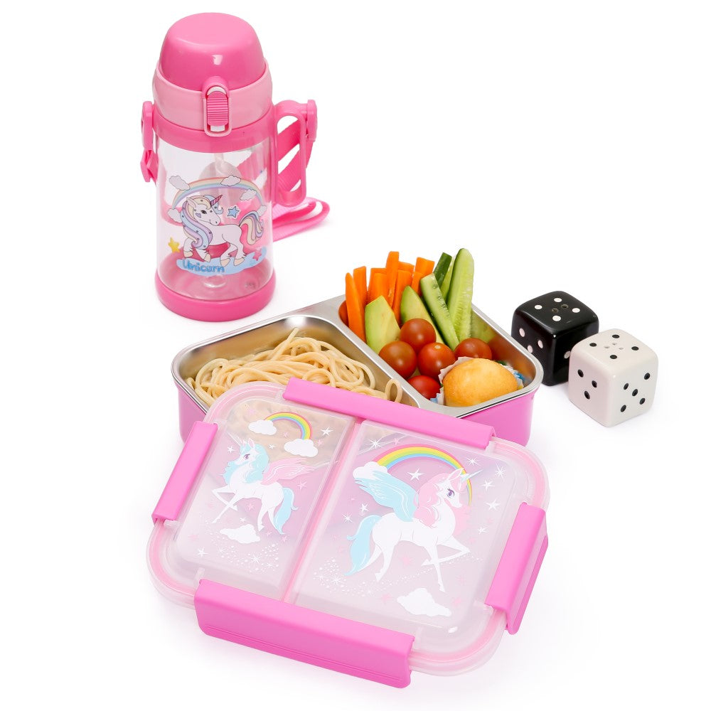 Steel Bento Insulated Lunch Box - Pink