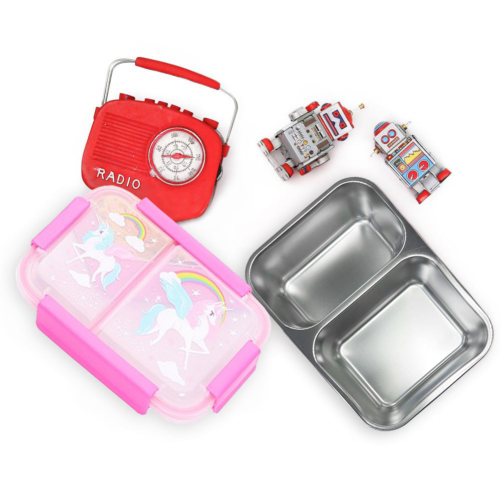 Steel Bento Insulated Lunch Box - Pink