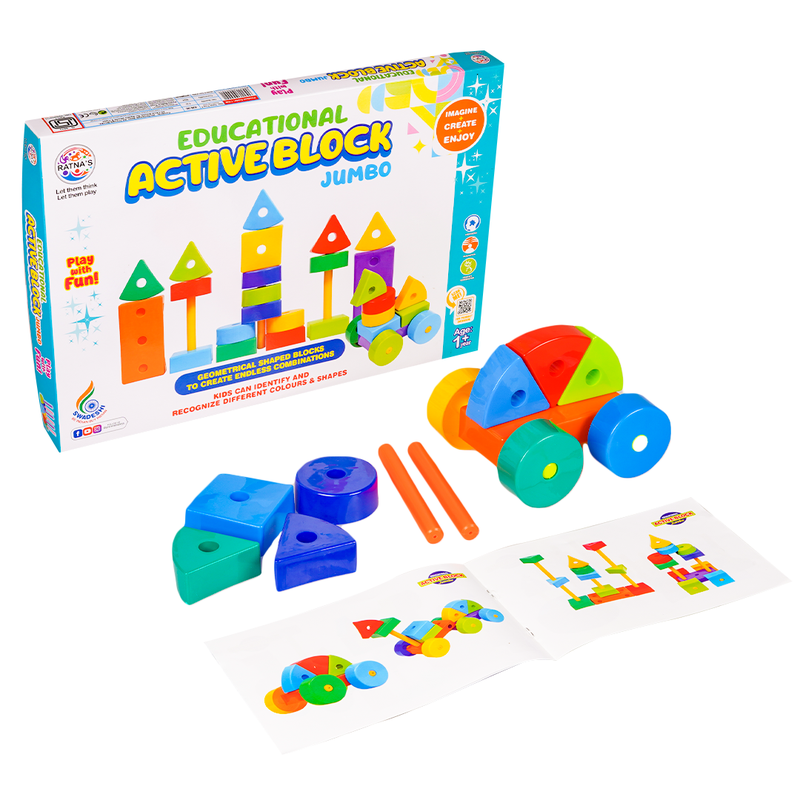 Active Block Jumbo - Building Block & Construction Game