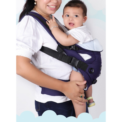 Original Steelbird Elegant Baby Carrier with 4 Carry Position (Grey & Navy Blue)