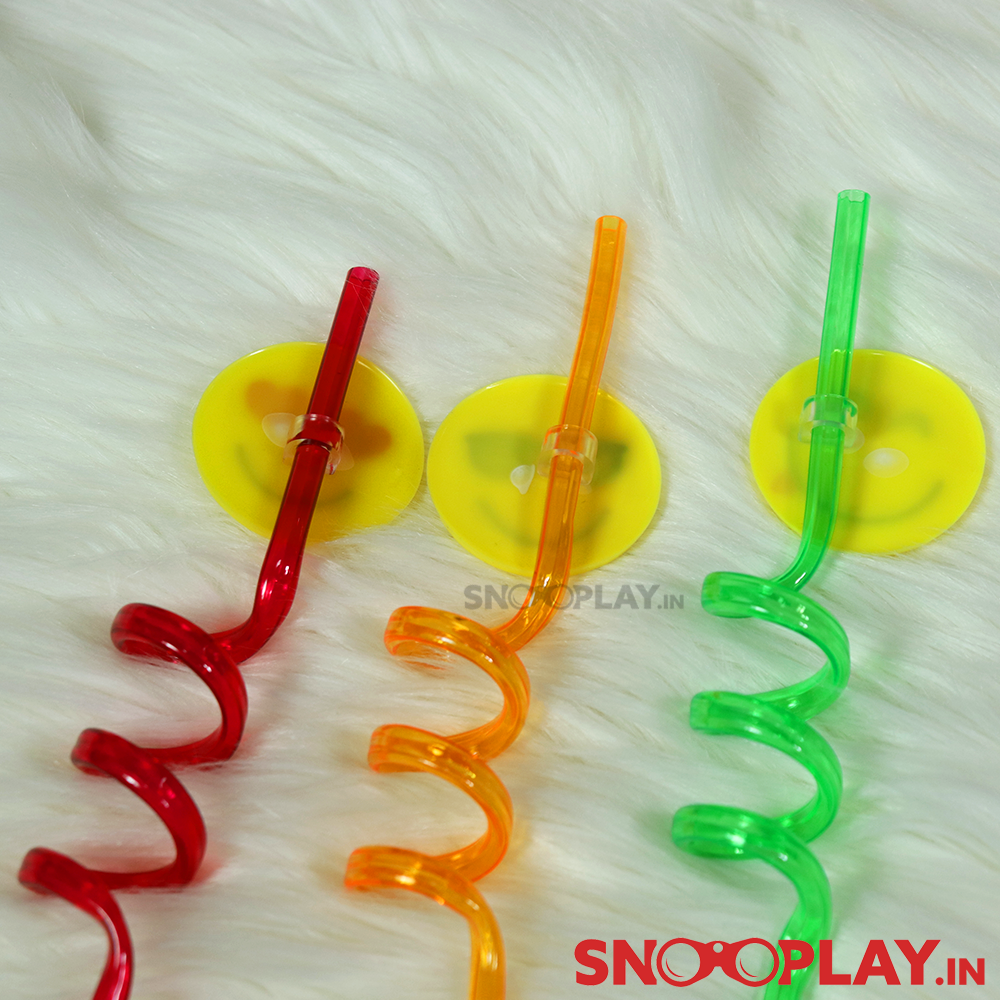 Emoji Straws (Set of 3 Quirky Straws)