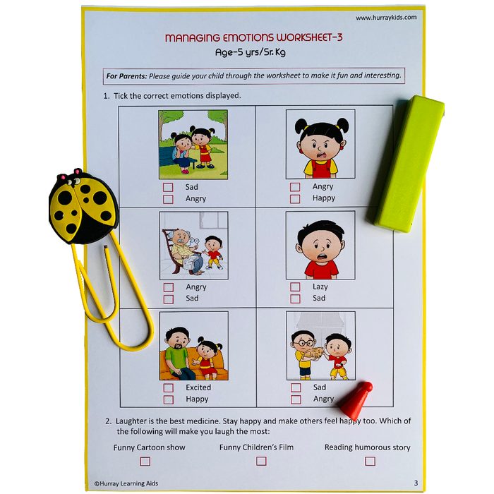 Life Skills Worksheets - (5 Years)