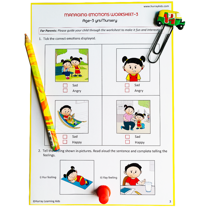 Life Skills Worksheets - (3 Years)