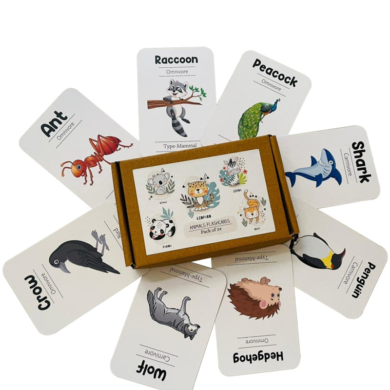 Animals Flash Cards - Pack of 24