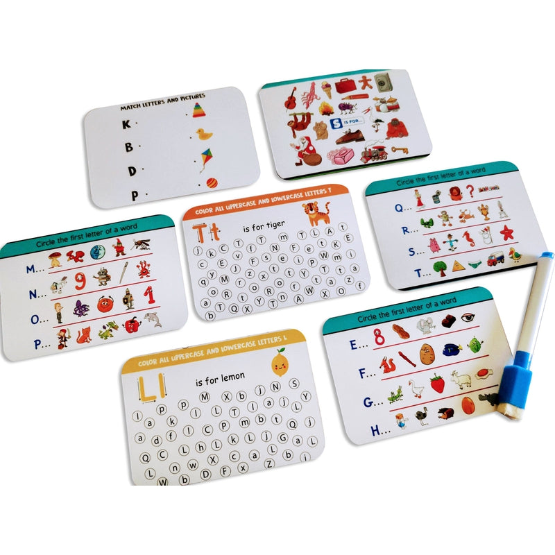 Alphabet Flashcards with Activity- Pack of 26