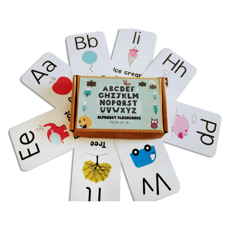 Alphabet Flashcards with Activity- Pack of 26