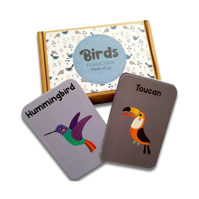 Birds Flash Cards for Kids- Pack of 24