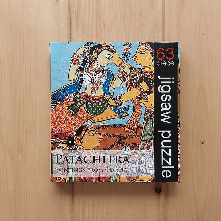 63 Pieces Jigsaw Puzzle - Patachitra Painting from Odisha (7-9 Years)