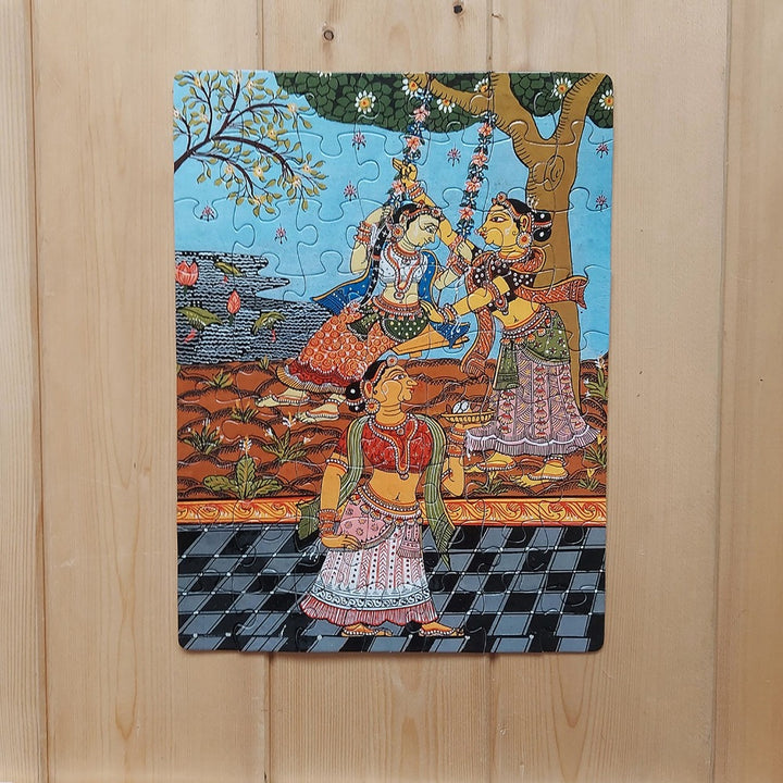 63 Pieces Jigsaw Puzzle - Patachitra Painting from Odisha (7-9 Years)