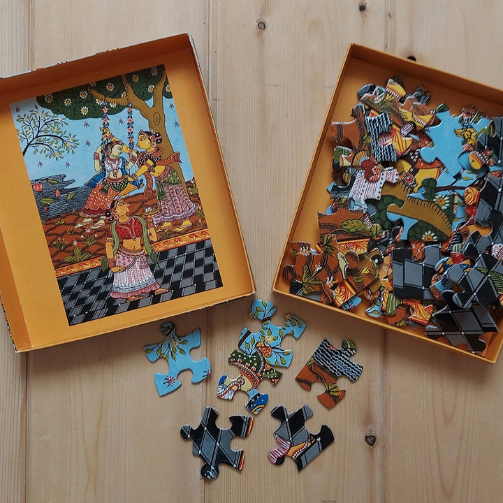 63 Pieces Jigsaw Puzzle - Patachitra Painting from Odisha (7-9 Years)