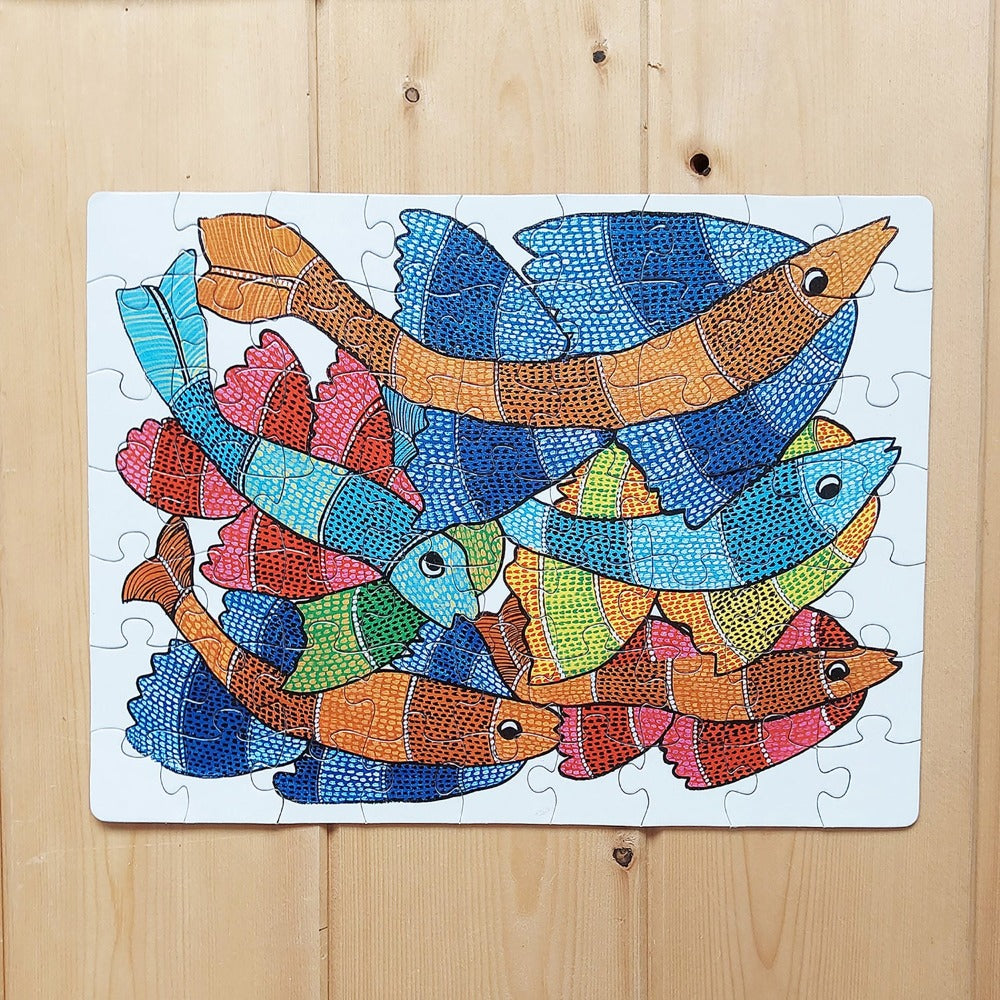 Jigsaw Puzzle 63 PC - Gond Fish