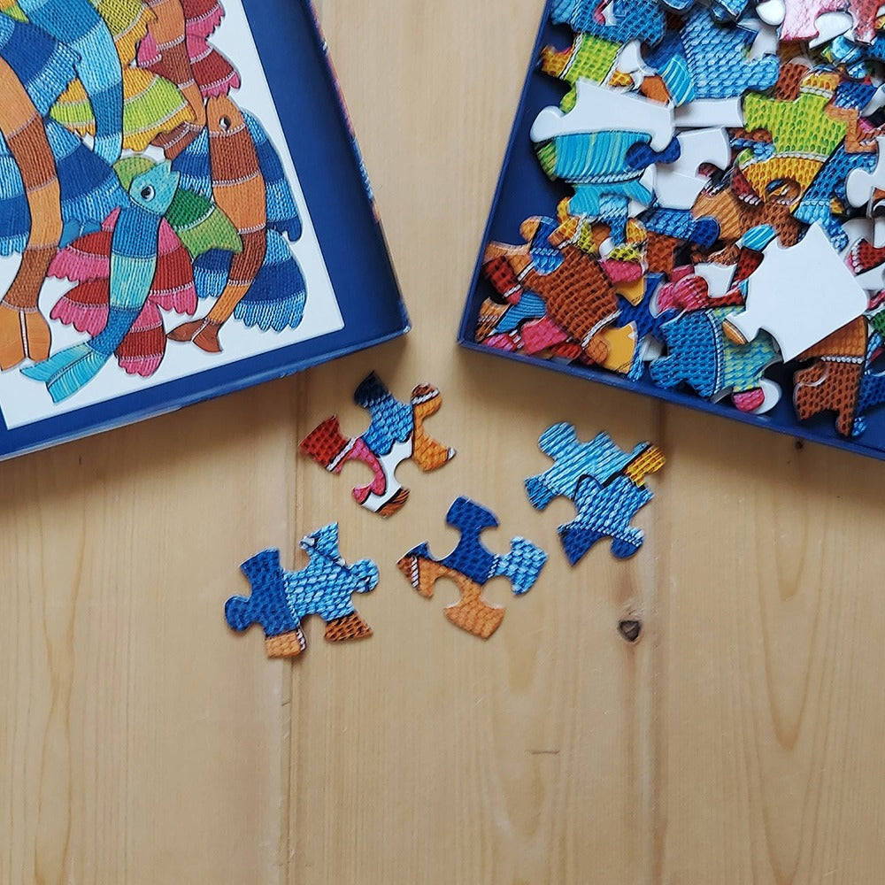 Jigsaw Puzzle 63 PC - Gond Fish