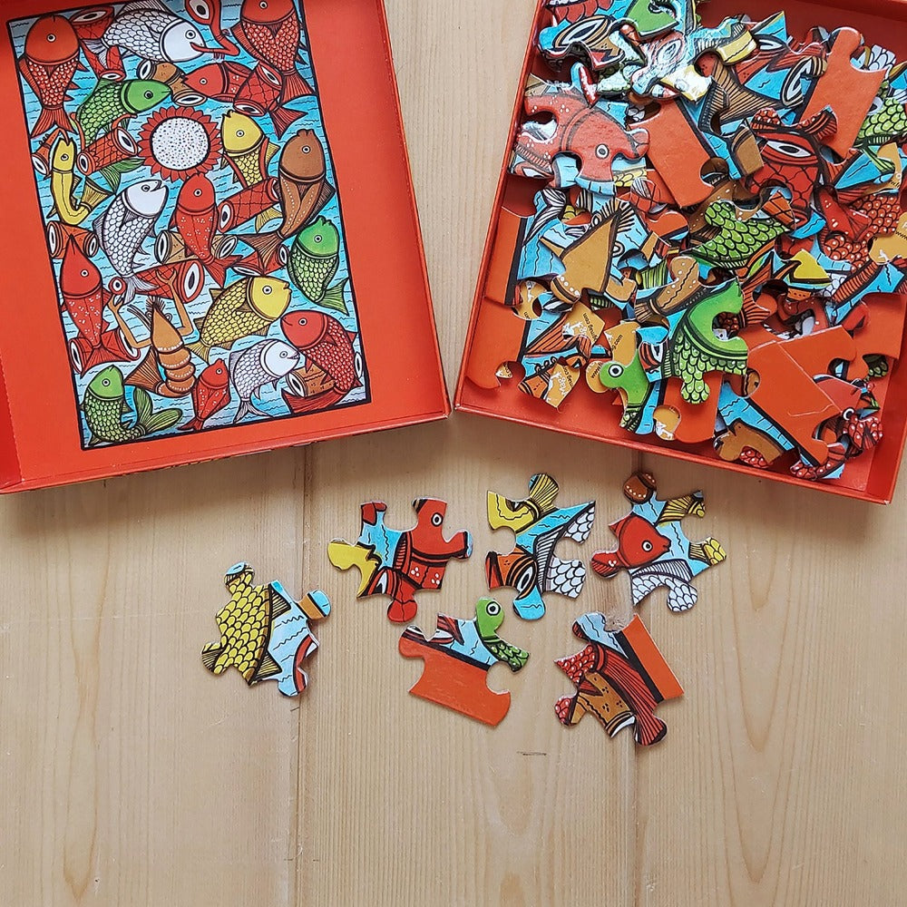 Jigsaw Puzzle 63 PC - Santhal Fish