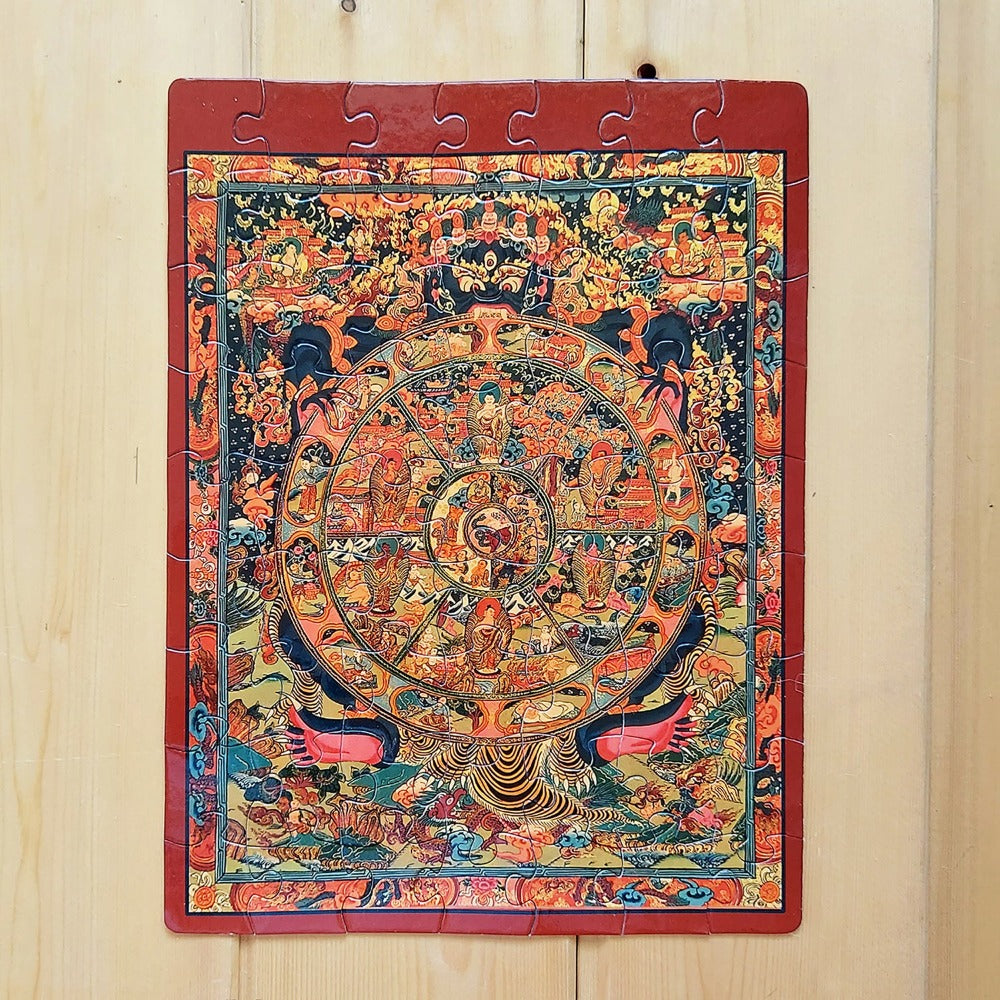 63 Pieces Jigsaw Puzzle - Thanka Painting from Ladakh (7-9 Years)