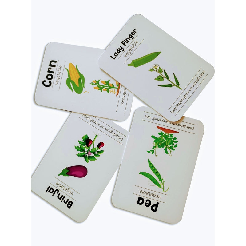 Fruits and Vegetables Flashcards- Pack of 24