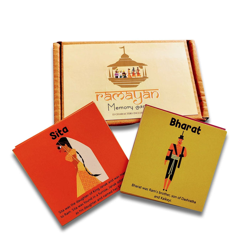 Ramayan Character Memory Card Game Flashcards -Pack of 26( Includes 13 Character)