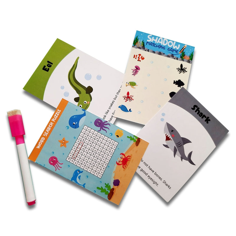 Sea Animals Flashcards- Pack of 16