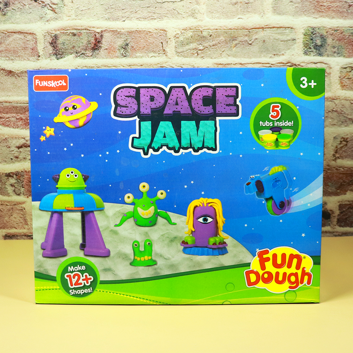 Fun Dough Playset For Kids (Space Jam) - Build Your Own Galaxy, Planets and More