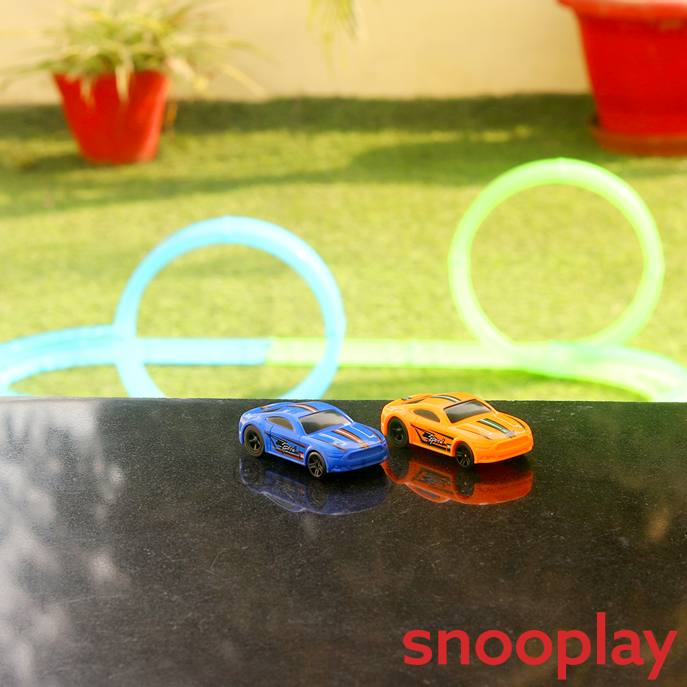 Fast Drive Track Set with Glowing Cars