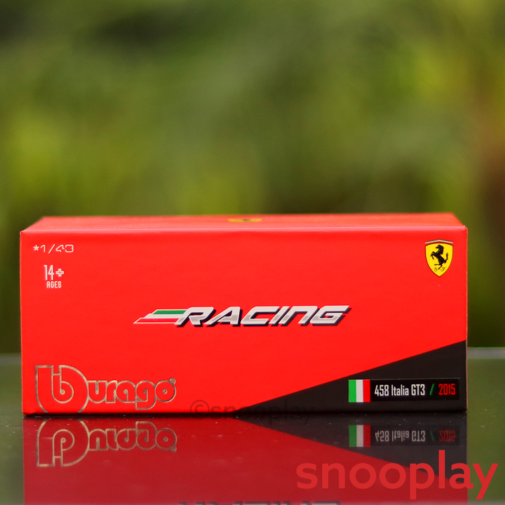 Original & Licensed Ferrari 458 Italia GT3 Diecast Car Model (1:43 Scale)