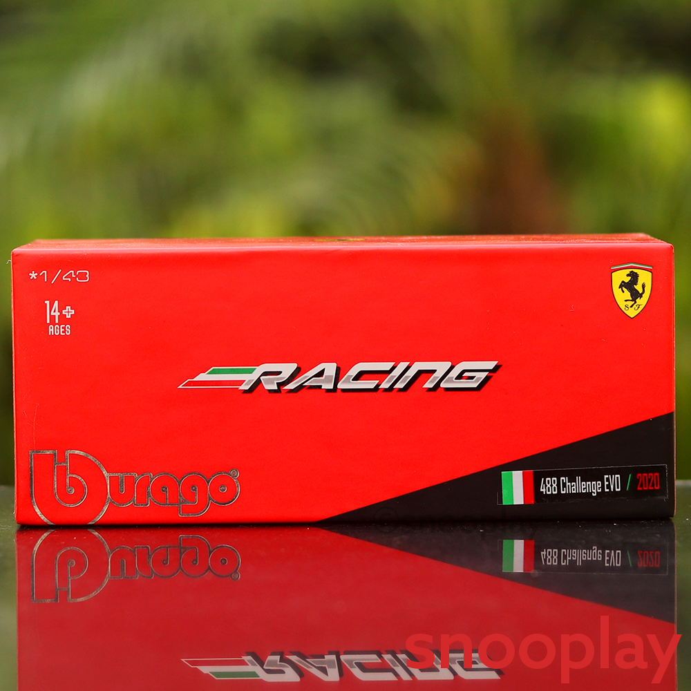 Original & Licensed Ferrari 488 Challenge EVO 2020 Diecast Car Model (1:43 Scale)