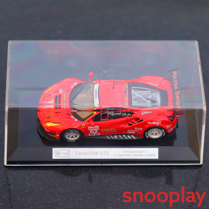 Original & Licensed Ferrari 488 GTE Diecast Car Model (1:43 Scale)