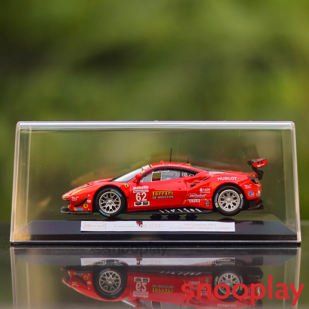 Original & Licensed Ferrari 488 GTE Diecast Car Model (1:43 Scale)