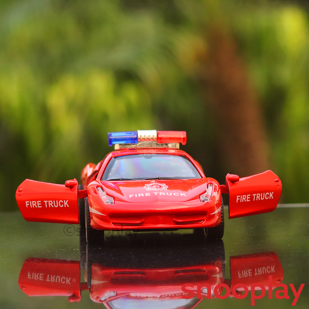 Fire Department Metal Car (3230) Diecast Model with Openable Doors (1:32 Scale)