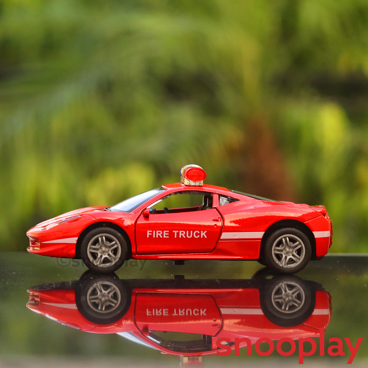 Fire Department Metal Car (3230) Diecast Model with Openable Doors (1:32 Scale)