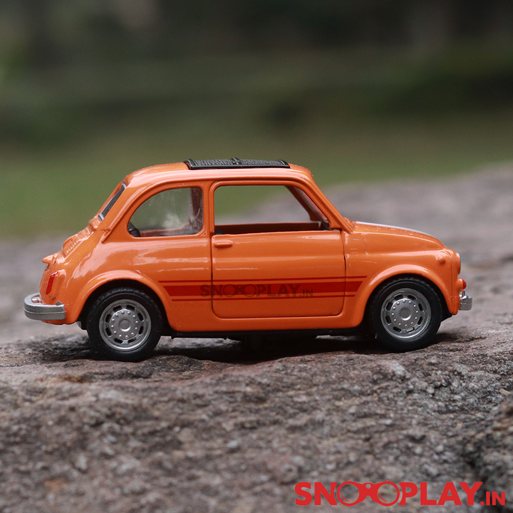 Classic Italian Diecast Car Scale Model resembling Fiat 500- Assorted Colors