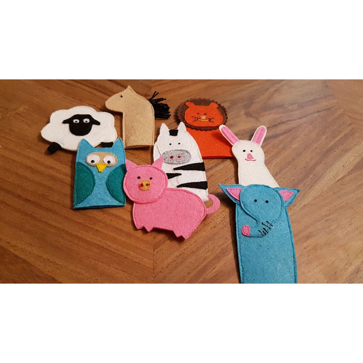 Busy Bag with 3 Learning Activities - Animal Finger Puppet, Lacing & Fishing Activity (1-4 Years)