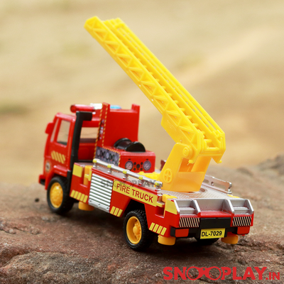 Fire Truck with Openable Ladder  back shot