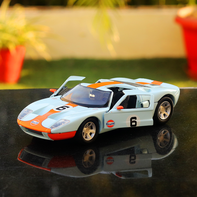 Licensed Ford GT Concept Diecast Car (Gulf Series) Scale Model 1:24