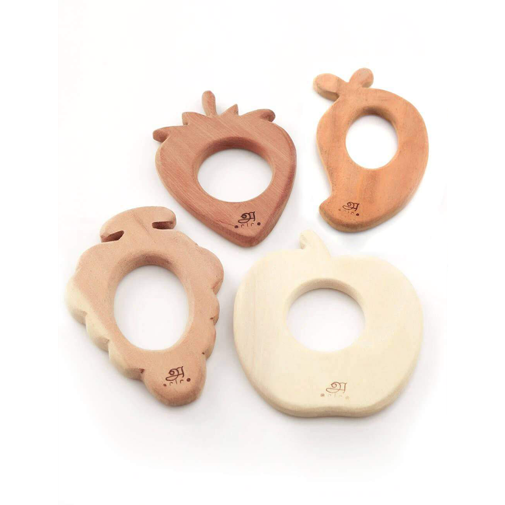 Fruits shaped Wooden Teethers