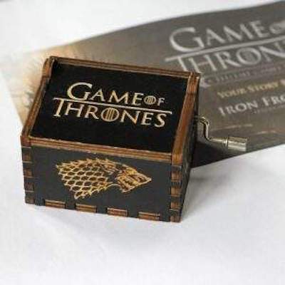 Intricately designed and carved with words, this GOT musical box is a perfect gift for all the GOT fans.