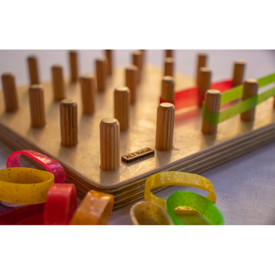 Wooden Geoboard - Montessori Toy