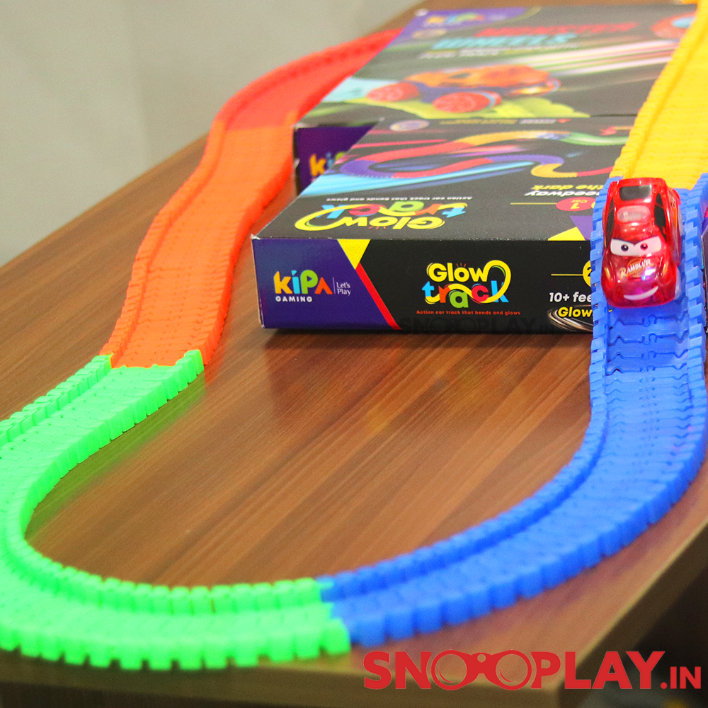 Glow Car with Bendable Track Set