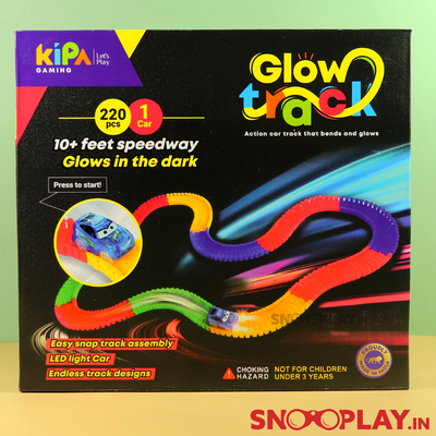 Glow Car with Bendable Track Set