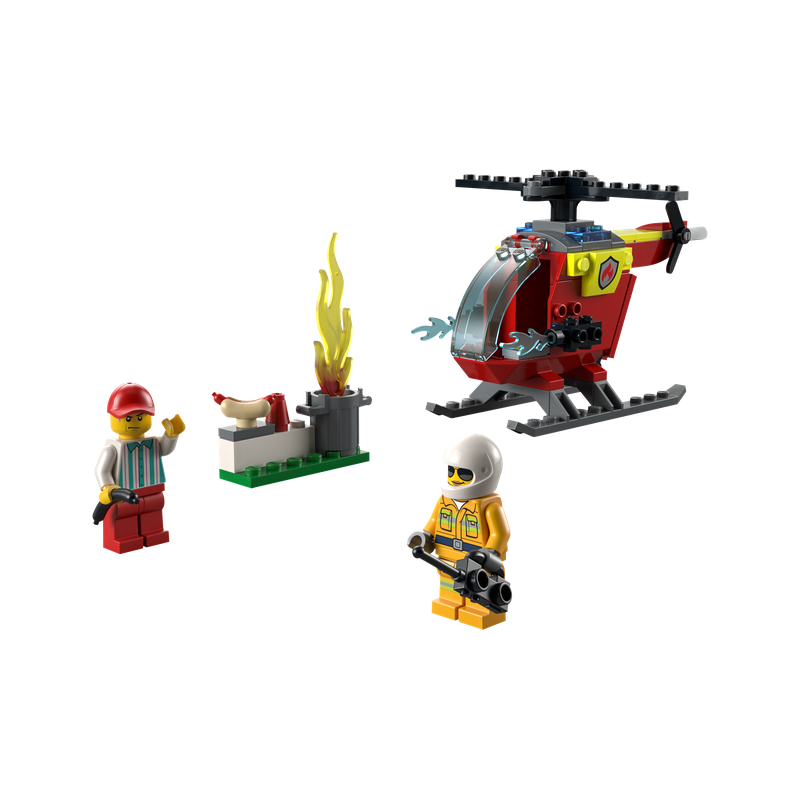 Lego City Fire Helicopter Construction Set (60318)