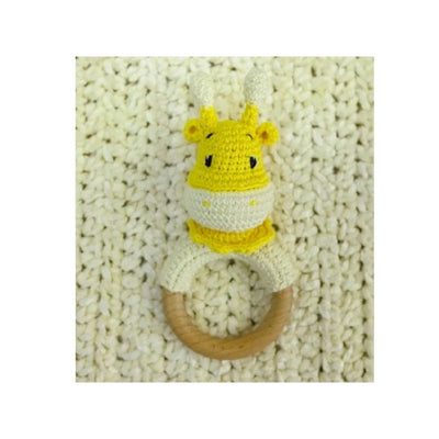 Handmade Grace - The Giraffe Teether cum Rattle