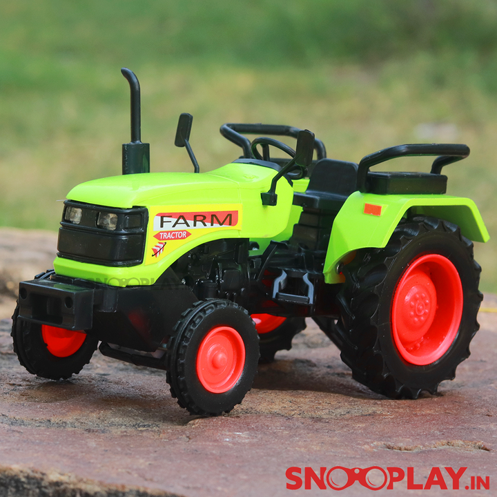 Farm Tractor Pull back Toy (Green Colour)