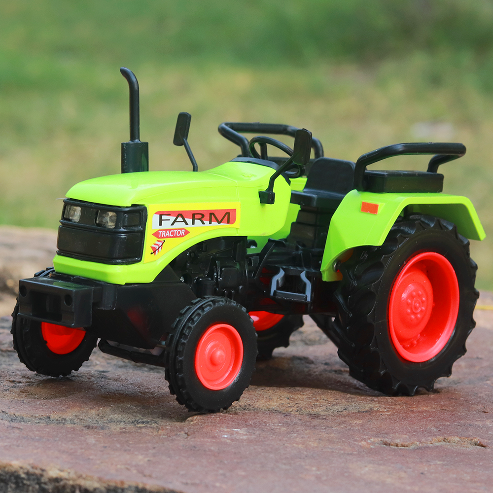 Farm Tractor Pull back Toy (Green Colour)