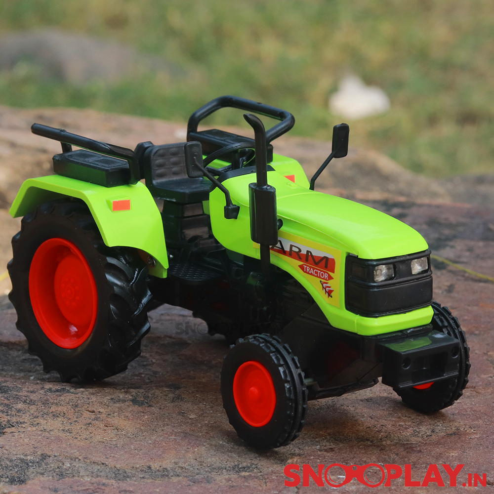 Farm Tractor Pull back Toy (Green Colour)