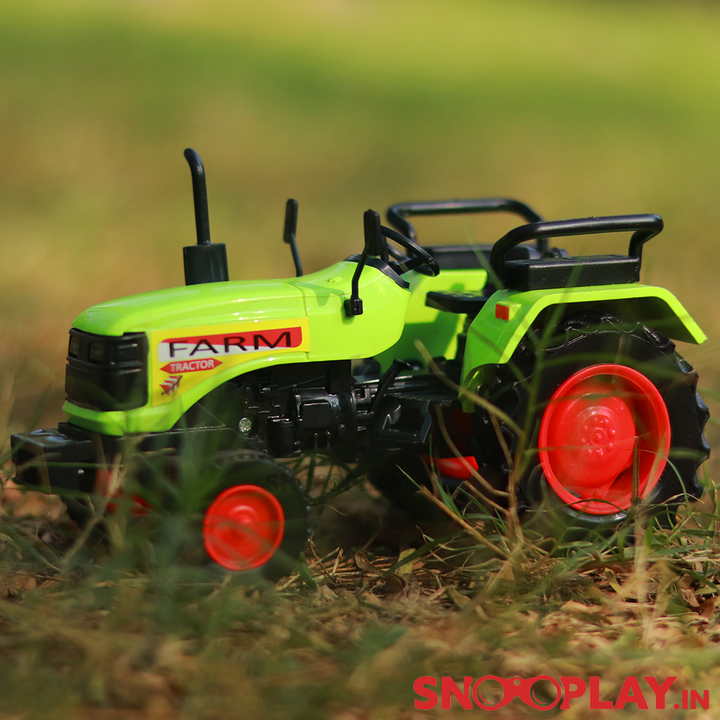 Farm Tractor Pull back Toy (Green Colour)