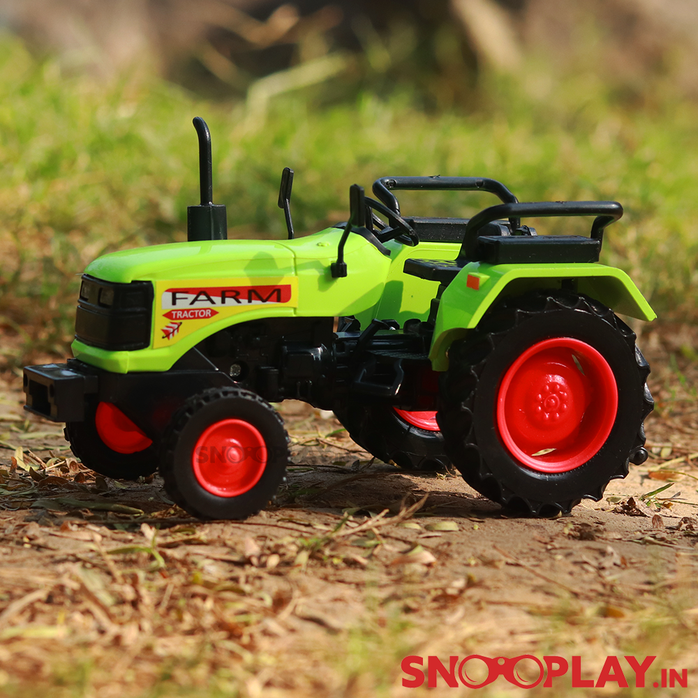 Farm Tractor Pull back Toy (Green Colour)