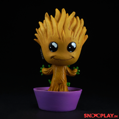 Baby Groot bobblehead in a mud pot for all the marvel avenger fans.