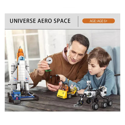 Space Discovering Car Toy Building Blocks Kit (249 Pcs)